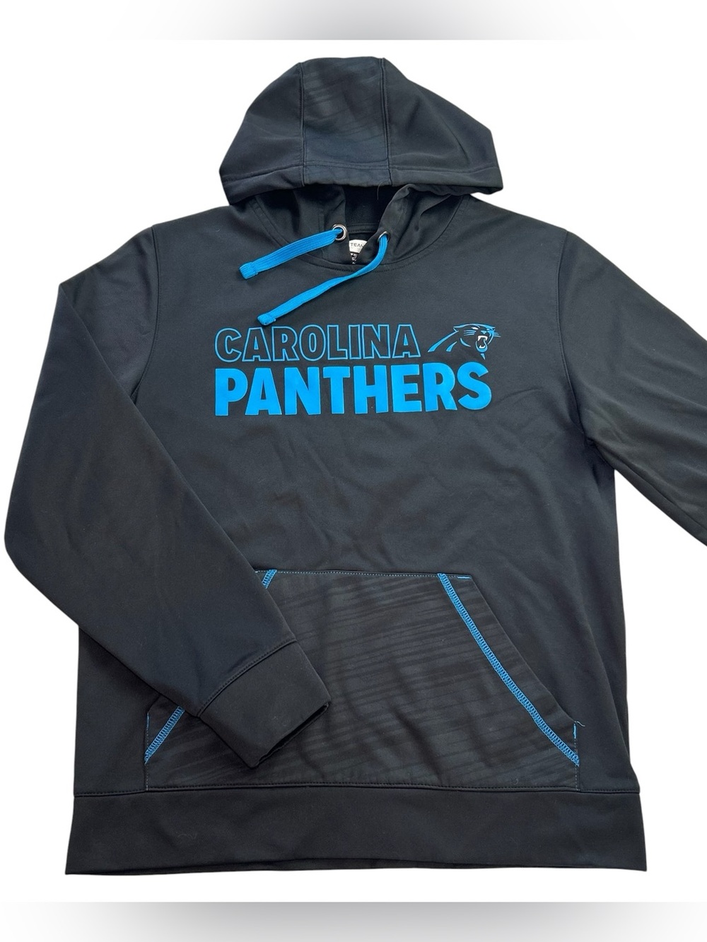 Carolina Panthers Men’s Hoodie Sweatshirt TX3 Warm NFL Team Apparel Black size M